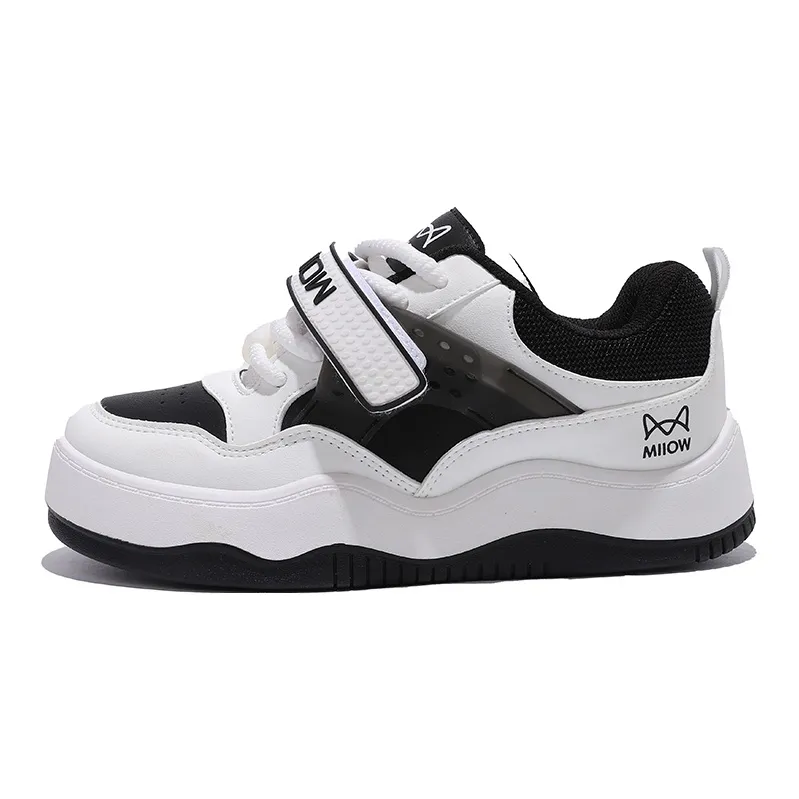MIIOW Trend Party Series Coverage Wear Resistant Lightweight Height Increasing Low Top Skateboard Shoes Women's-0