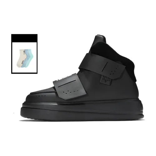 NORVINCY Stylish Skateboarding Shoes Unisex Black