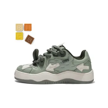 TCELLARS Low Top Skateboard Shoes Unisex Matcha Dull Green