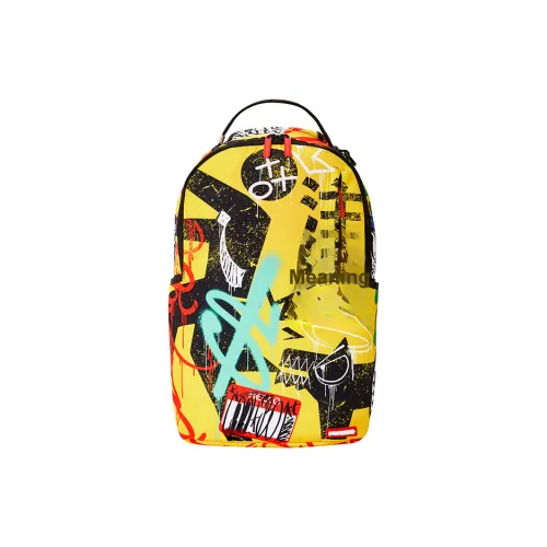 SPRAYGROUND Polyester Backpack Large Size Unisex Yellow