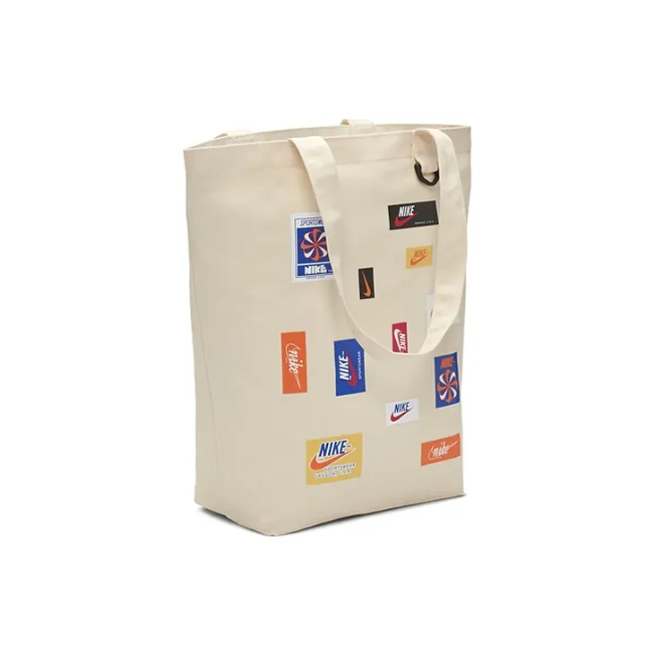 Nike Heritage Acrylic Tote Bag Shopping Bag Shoulder Bags Handbags Regular Unisex White-1