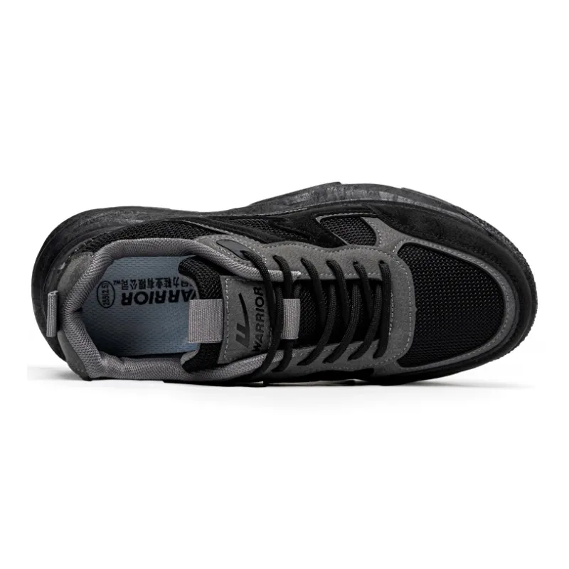 Warrior Low Top Chunky Sneakers Men's Black Gray-2