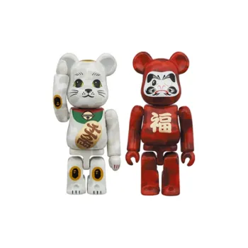 BE@RBRICK X Bape Manekineko & Daruma 2 Pack