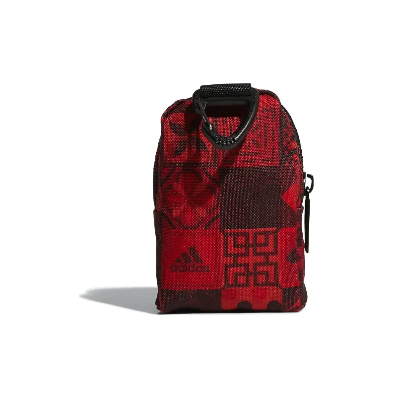 Adidas Polyester Shoulder Bag Crossbody Bag Mini Unisex Red-2