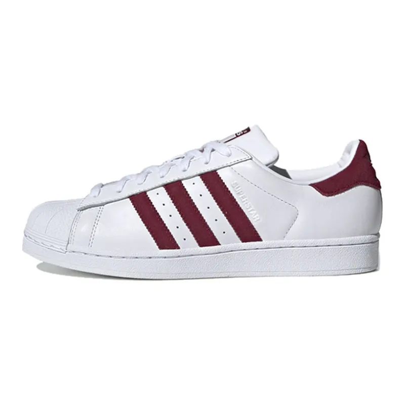 Adidas Superstar 'White Collegiate Burgundy'-0