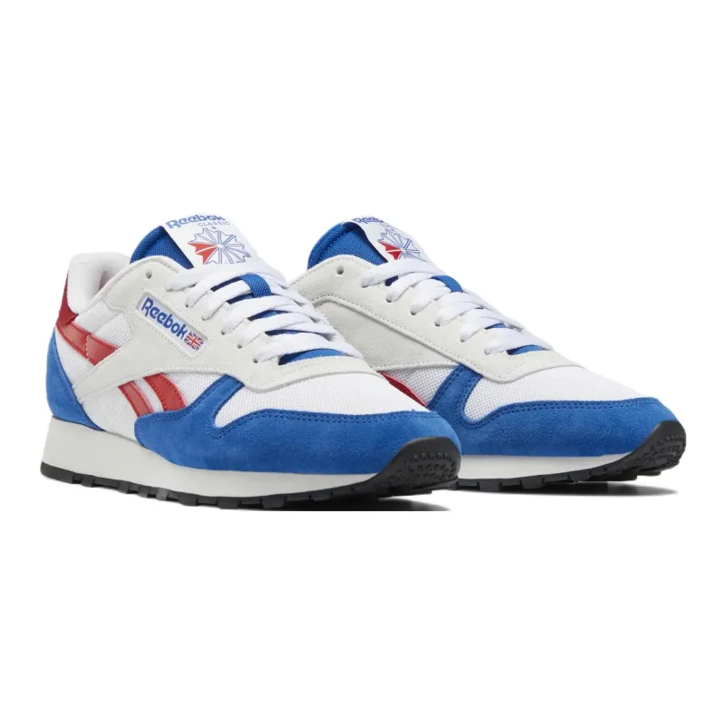 Reebok Classic Leather Make It Yours White Vector Red Blue-2