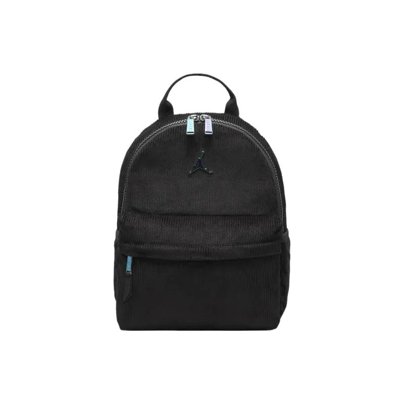 Jordan Cotton Corduroy Fabric Backpack Mini Men's Black-0