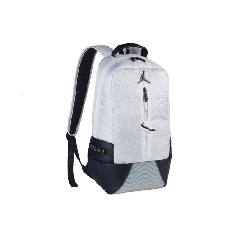 Jordan Polyester With Polyurethane Backpack Regular Unisex White & Obsidian Color-0