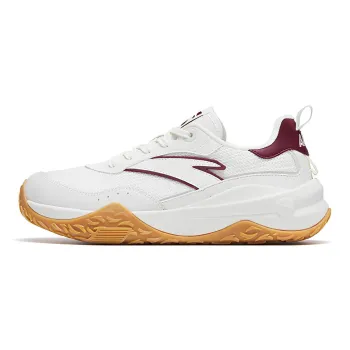 Anta Set Sail Anti Slip And Wear Resistant Lightweight Low Top Sports Casual Shoes White Gray Red