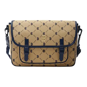 MLB Polyester Messenger Bag Shoulder Bag Crossbody Bag Regular Women's Brown