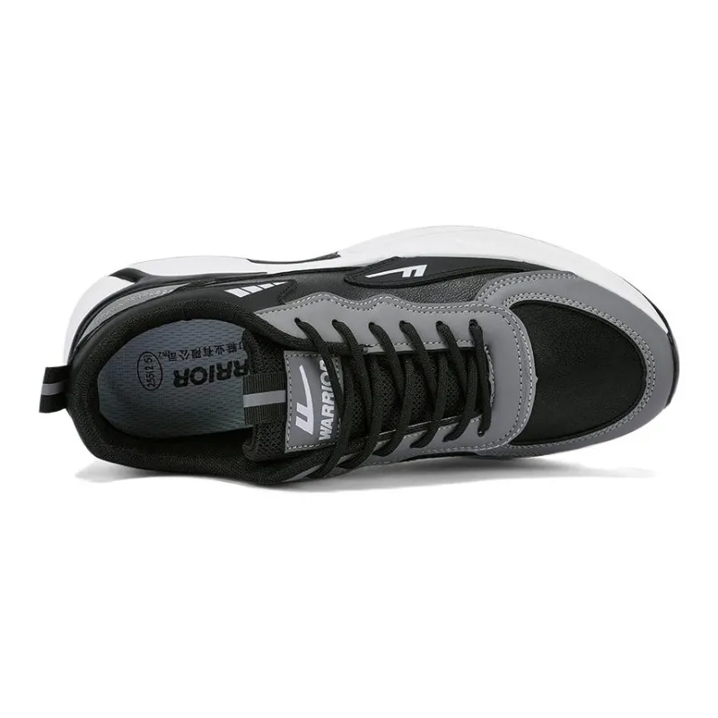 Warrior Abrasion Resistant Low Top Casual Shoes Men's Black Gray-2