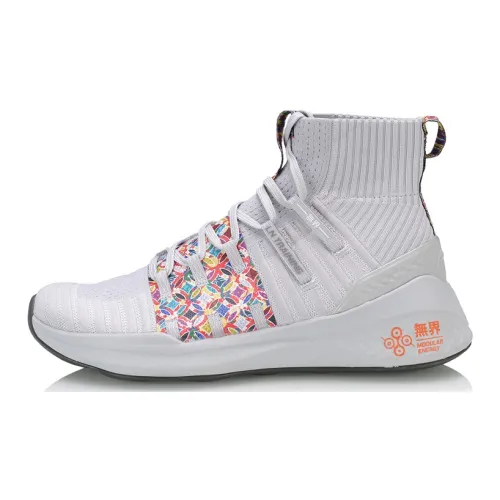 LINING Training Shoes Unisex High-Top Gray