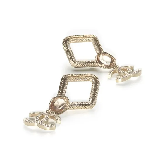 CHANEL Earrings Women's Gold-1