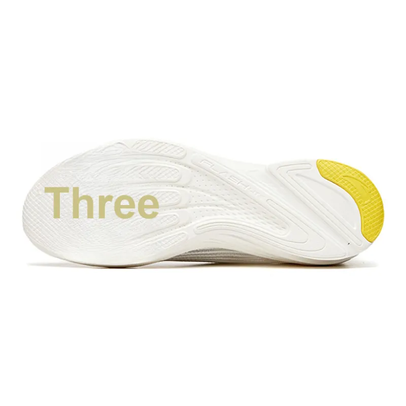Anta Hydrogen Run II Cushioning Wear-Resistant Low-Top Running Shoes Men's Ivory White-4