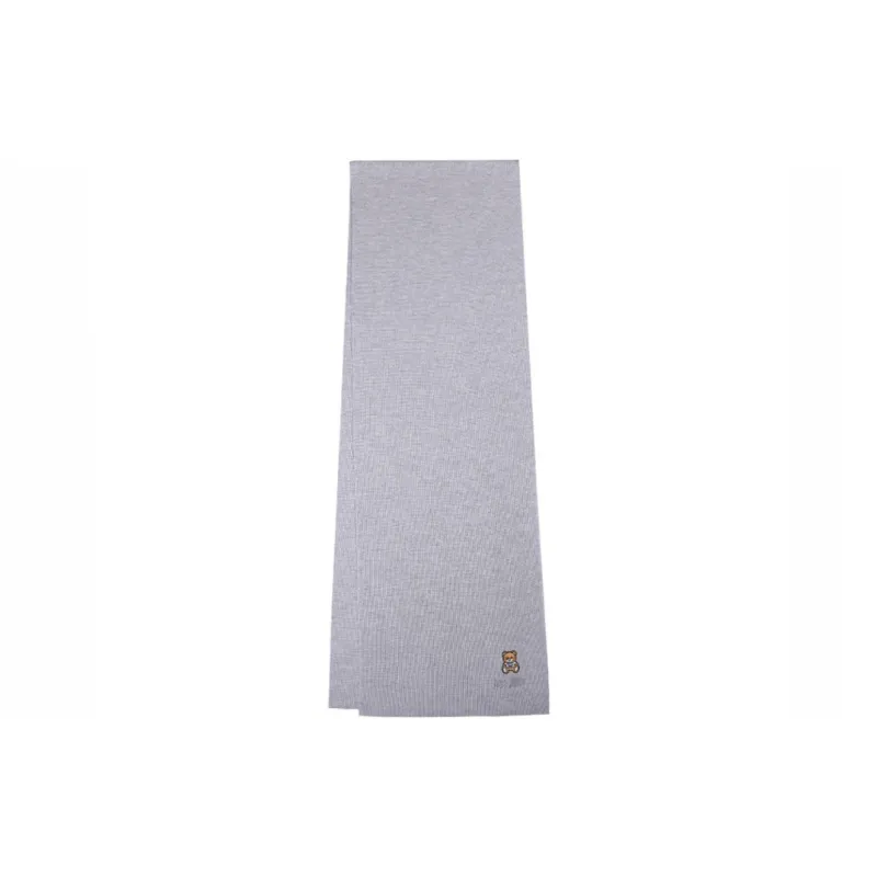 MOSCHINO Knit Scarves Unisex Gray-0
