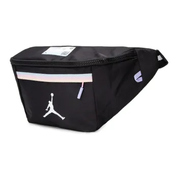 Jordan Fabric Sports Fanny Pack, Sling Bag Large Size Unisex Black