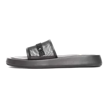 Burberry Embroidered Logo Slide Black Women's