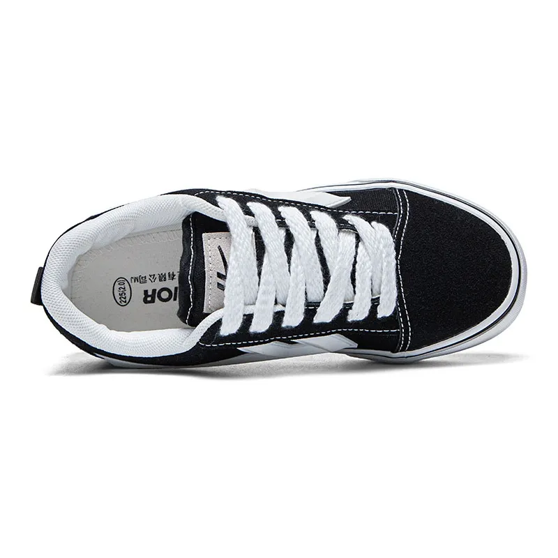 Warrior Sports Casual Wear resistant And Lightweight Low Top Canvas Shoes Unisex Black-2