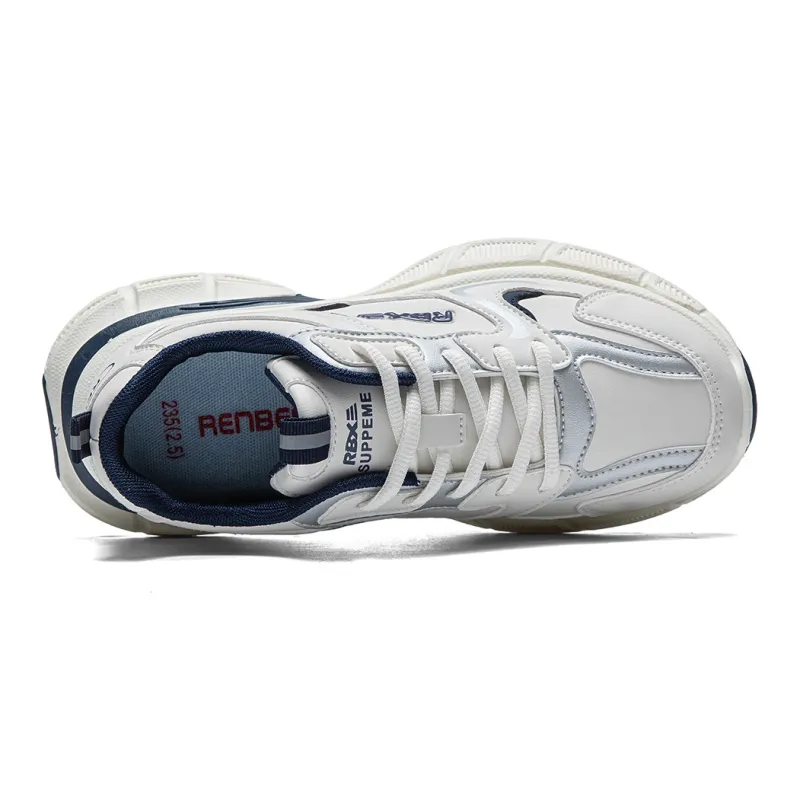RENBEN Cushioning, Slip Resistant, Abrasion Resistant, Waterproof Low Top Chunky Sneakers Women's-2