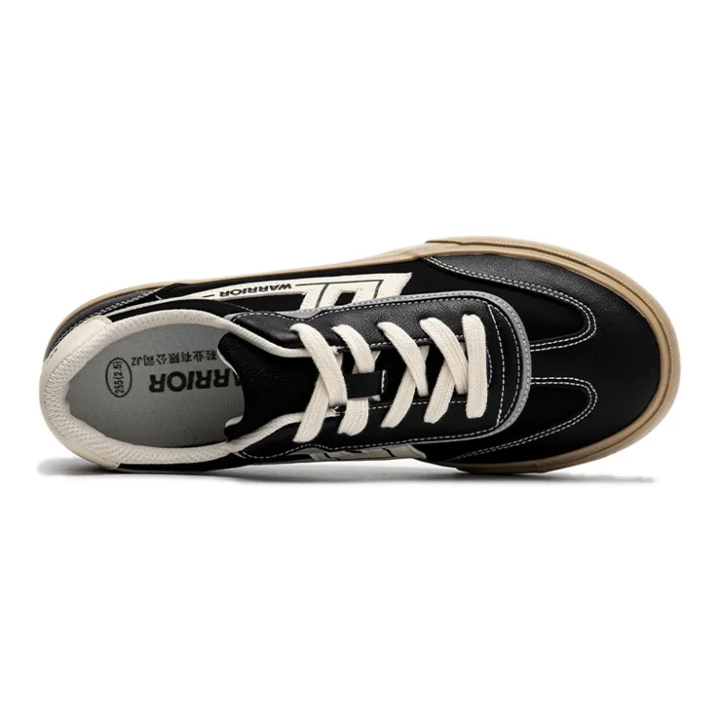 Warrior Abrasion Resistant Breathable Slip Resistant Low Top Casual Shoes Unisex Beige Black-3