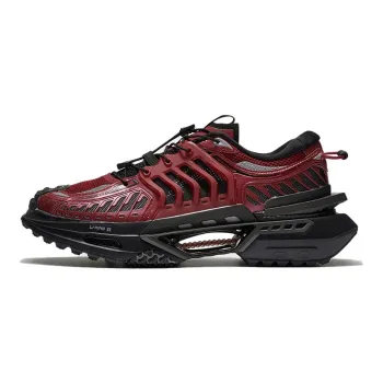 LiNing Xuankong Cushioning Anti Slip And Wear Resistant Rebound Low Top Sports Casual Shoes Men's Bull Red