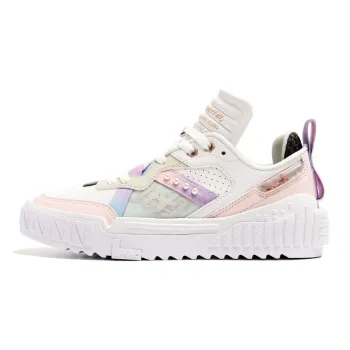 LiNing 001 Unblock Anti Slip Wear Resistant Low Top Skateboard Shoes Women's Cherry Blossom Pink