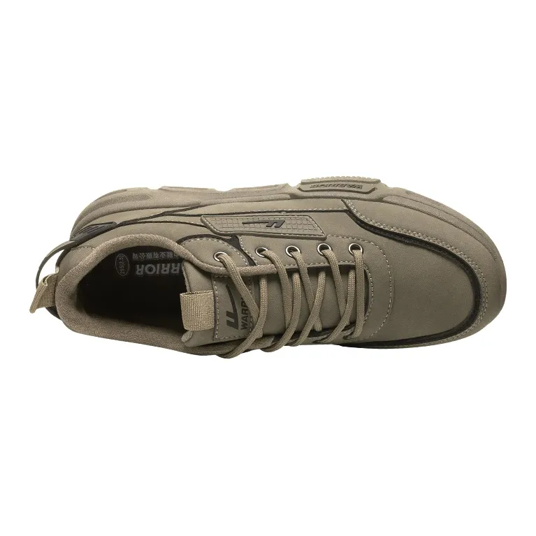 Warrior Anti Slip And Wear Resistant Breathable Balance Low Top Outdoor Shoes Men's Coffee-2