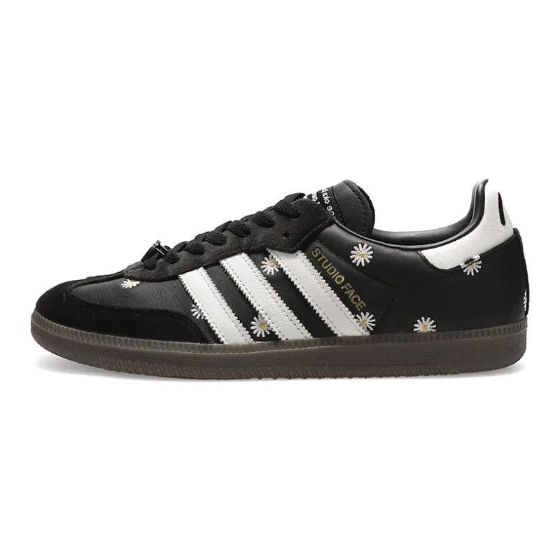 ★関税込★Adidas x Atmos x Face Samba OG Core Black★22-30cm Adidas Atmos X FACE X Samba OG Embroidered Daisies - POIZON