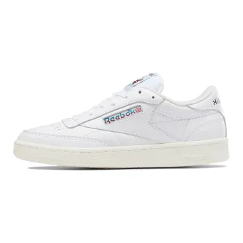 Reebok Club C 85 White Teal Burgundy Logo