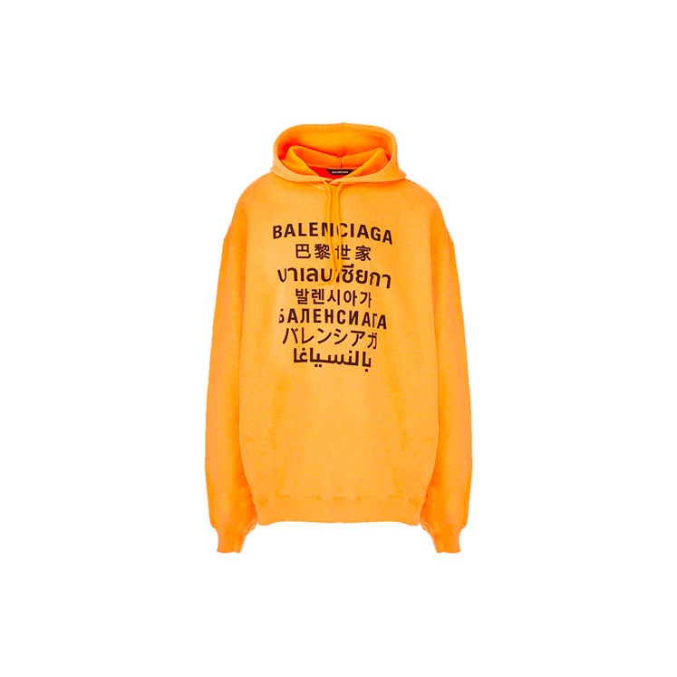 Balenciaga Orange Hoodies Sweatshirts for Women s Men s Sneakers Clothing Sale New POIZON