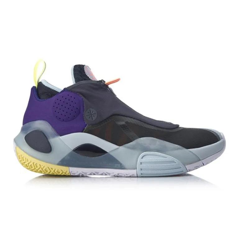 LiNing All City 8 V2 All City8 Cushioning Mid Top Basketball Shoes Men's Navy Blue-1
