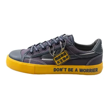 Nestle Warrior Wear-Resistant Low-Top Canvas Shoes Unisex Blue Gray