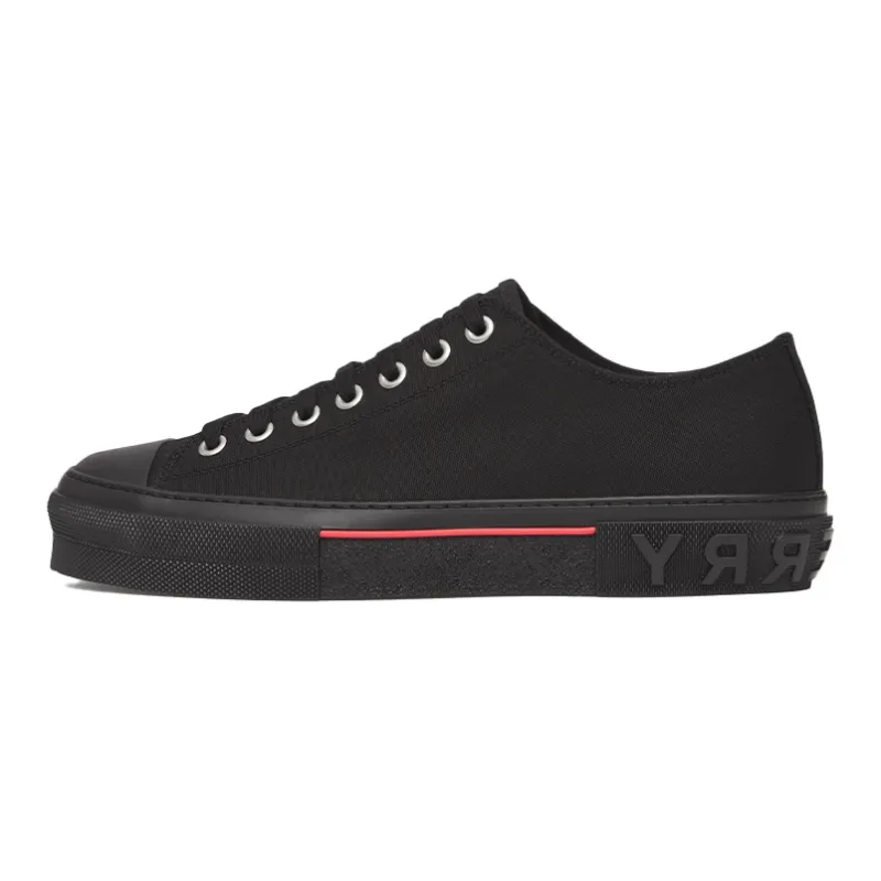 Burberry Low Top Stylish Skateboarding Shoes Men's Black-0