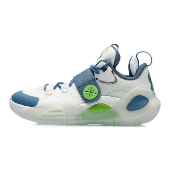 LiNing All City8 All City 8 Cushioning Anti Slip And Wear Resistant Low Top Basketball Shoes Blue White