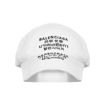Balenciaga Baseball Caps Unisex White