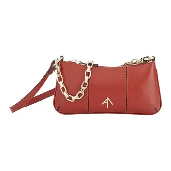 Manu Atelier Cow Leather Leather Bag Arrow Bag Handbag Mini Women's Red