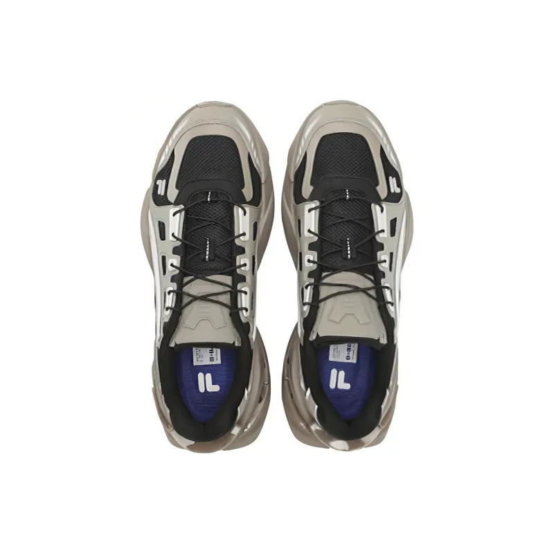 FILA FUSION TI 22 Cushioning Wear Resistant Low Top Casual Shoes Men's Brown Black-2