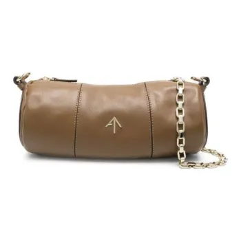 Manu Atelier Calfskin Handbag Shoulder Bag Women's Mocha