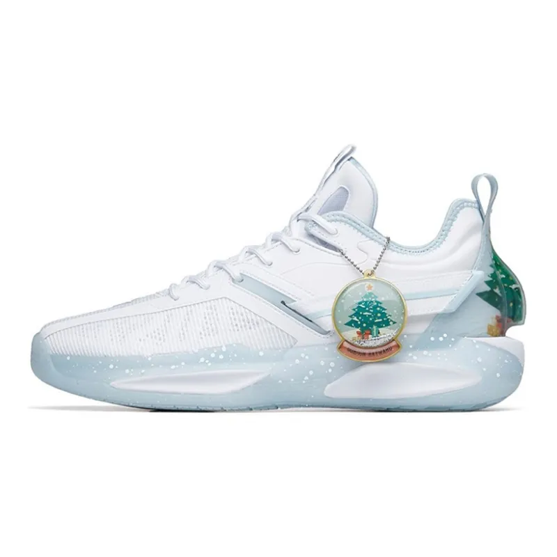 Anta GH3 Gordon Hayward Low Top Performance Basketball Shoes Men's White Blue POIZON Box Edition-3