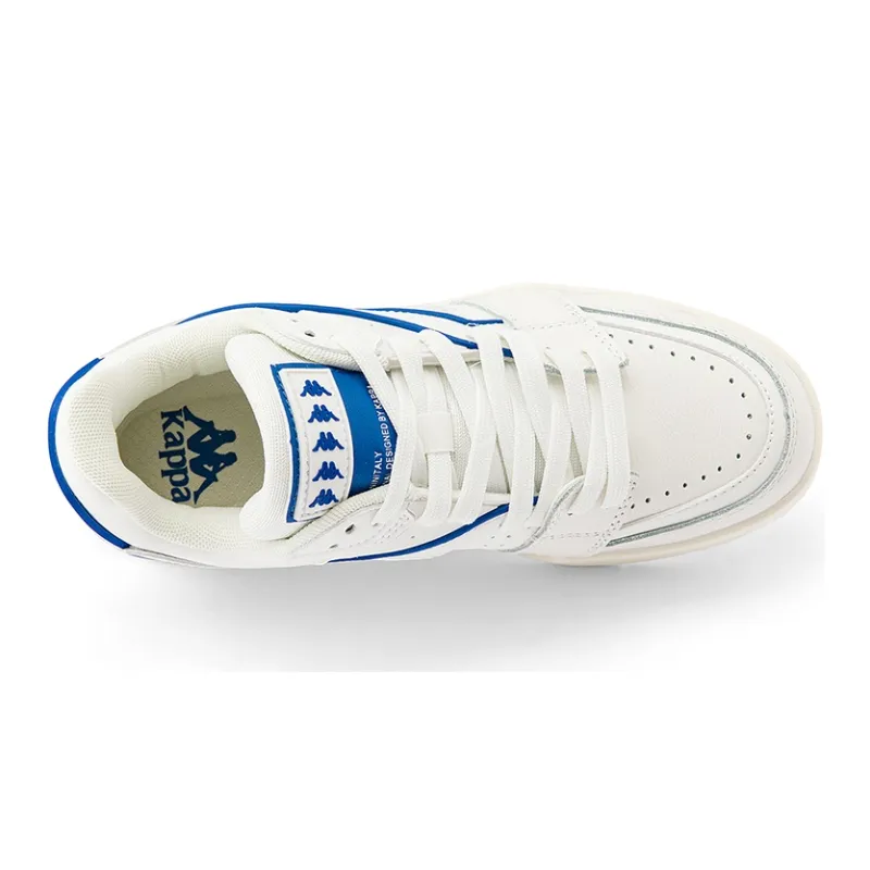 Kappa Lightweight Wear Resistant And Coverage Low Top Skateboard Shoes Unisex Sea Medium Blue-4