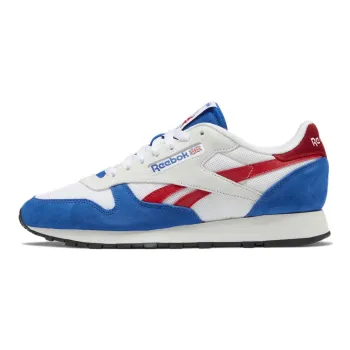 Reebok Classic Leather Make It Yours White Vector Red Blue