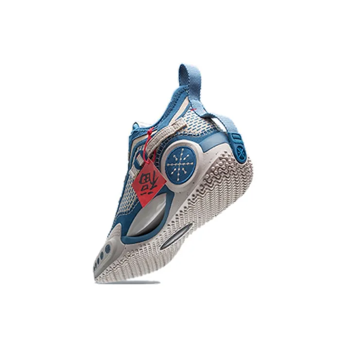 LiNing Way Of Wade 9 CNY Cultivation Durable Breathable Low-Top Basketball Shoes Blue-7