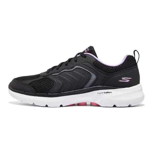 Skechers Go Walk 6 Anti Slip Wear Resistant Breathable Lightweight Low Top Casual Shoes Women's Black