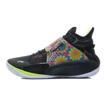 LiNing SONIC 9 Notre Dame De Paris Rebound And Wear resistant Mid Top Basketball Shoes Men's Black