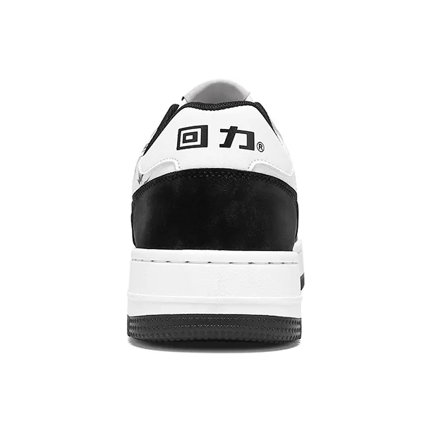 Warrior Air Force 1 National Style Ink Wash Bamboo Low-Top Skateboard Shoes Unisex Black White-4