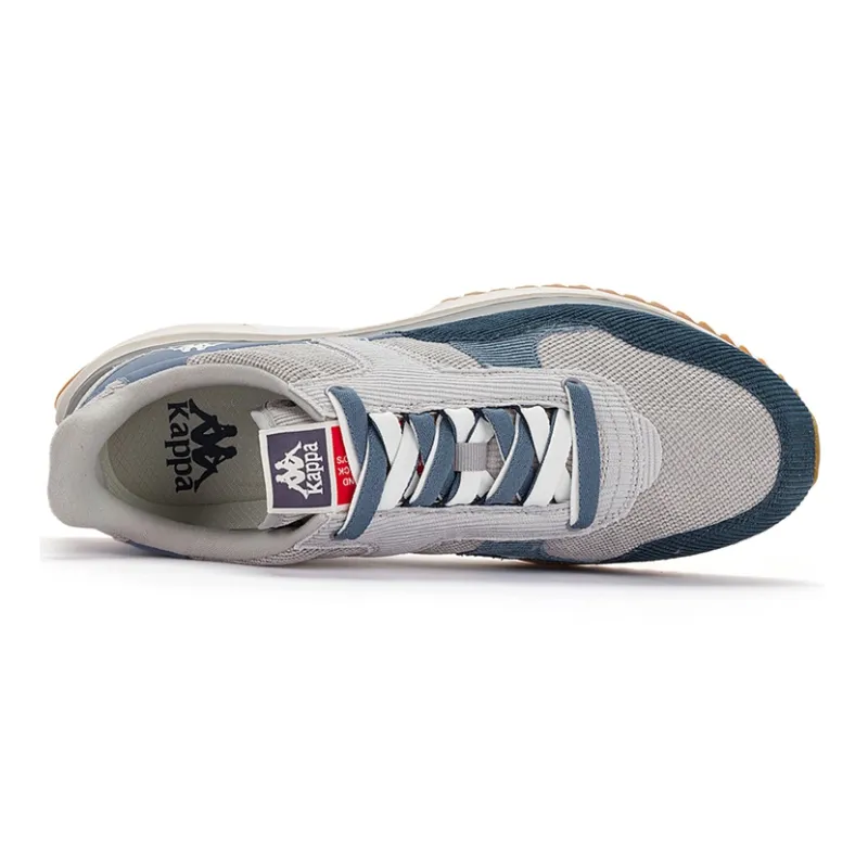 Kappa Anti-Slip Wear-Resistant Low-Top Casual Running Shoes Unisex Gray Blue-4