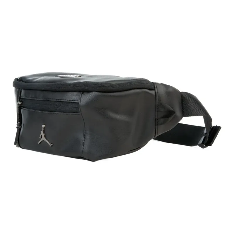 Jordan Leather Sling Bag, Crossbody Bag, Fanny Pack Regular Unisex Black-1
