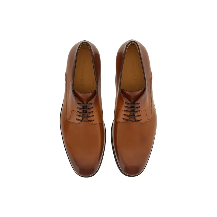 FERRAGAMO Two-tone Leather Derby Shoes-2
