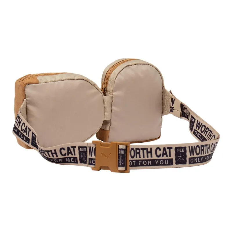 PUMA MICHAEL LAU Collaboration Polyester Sling Bag Fanny Pack Unisex Light Beige-3
