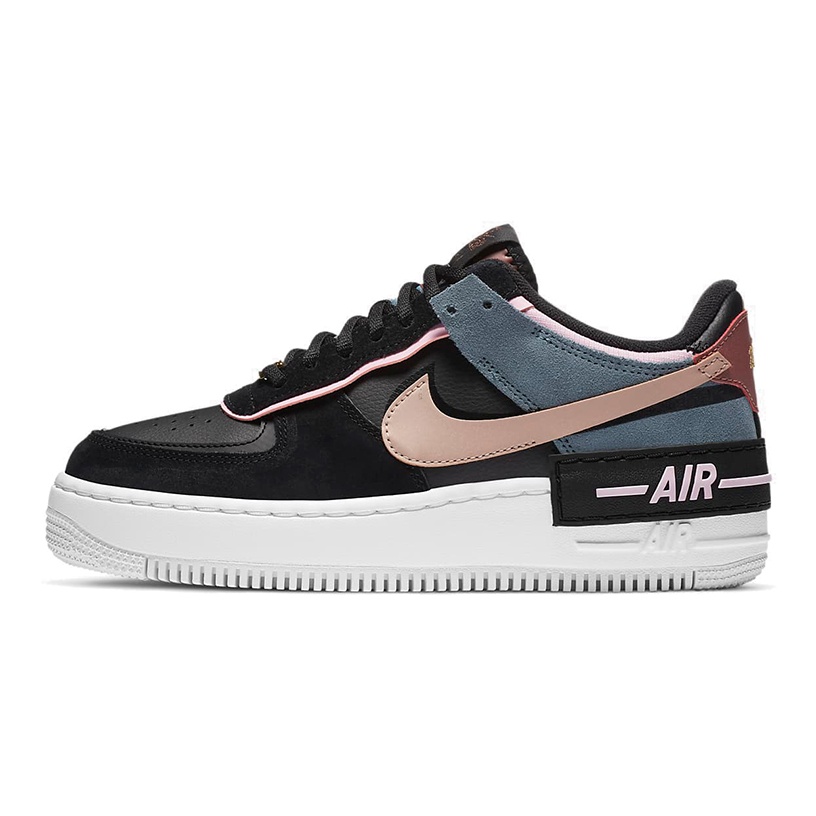 Outlets Nike Air Force 1 LV8 Sneaker GS Floral White Metallic Silver Light Artic Pink